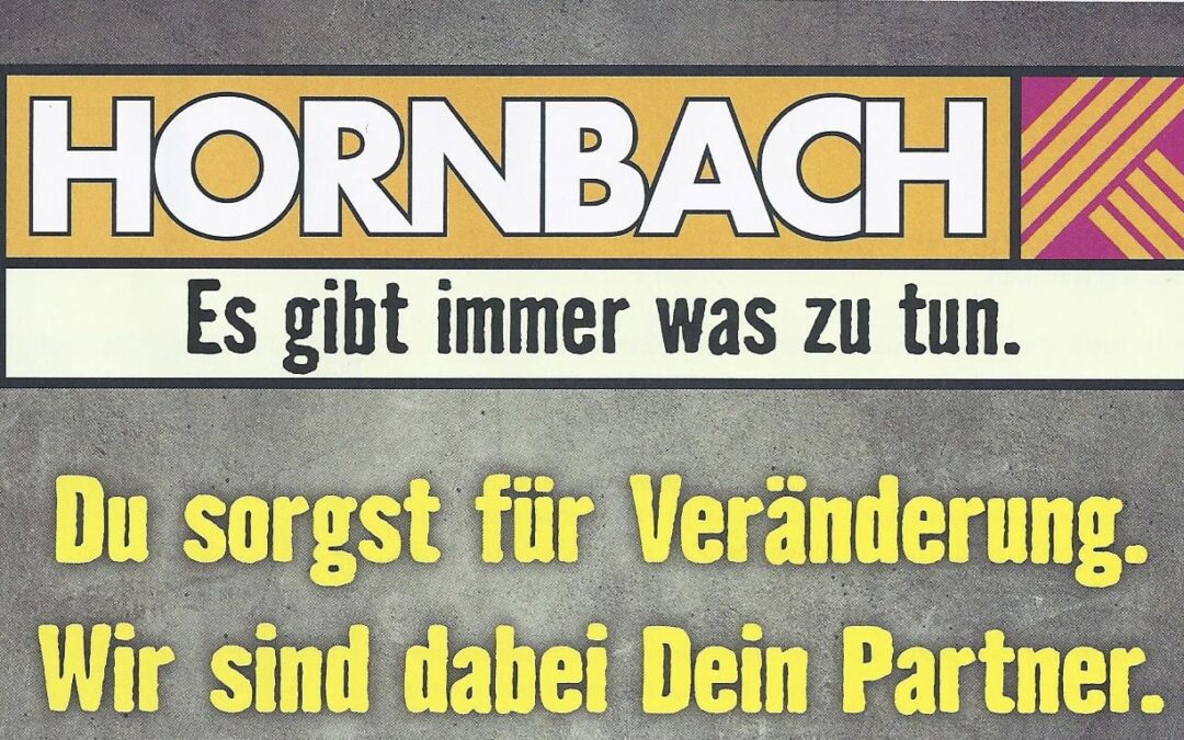 Hornbach wirbt schon wieder provokant in Branchenmagazinen Herstellermarken zum Dauertiefpreis