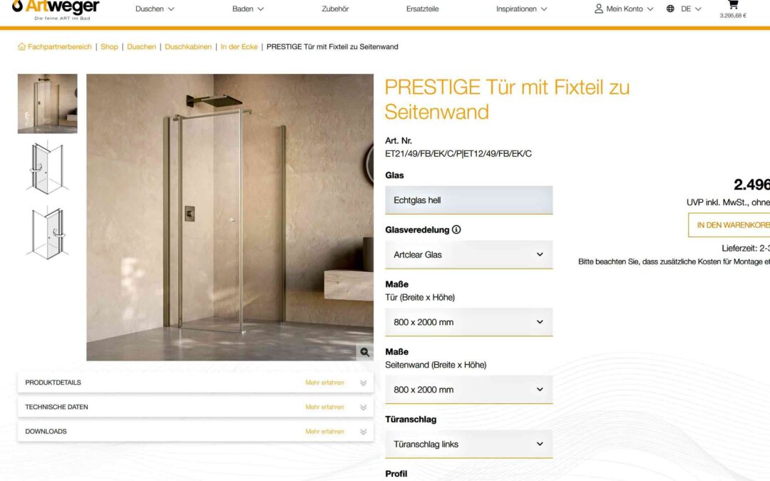 Artweger startet Profi-Shop für Installateure